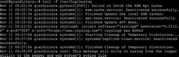 Write to syslog from the command line