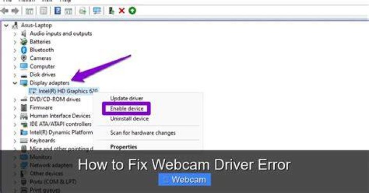 Wrong Webcam Driver