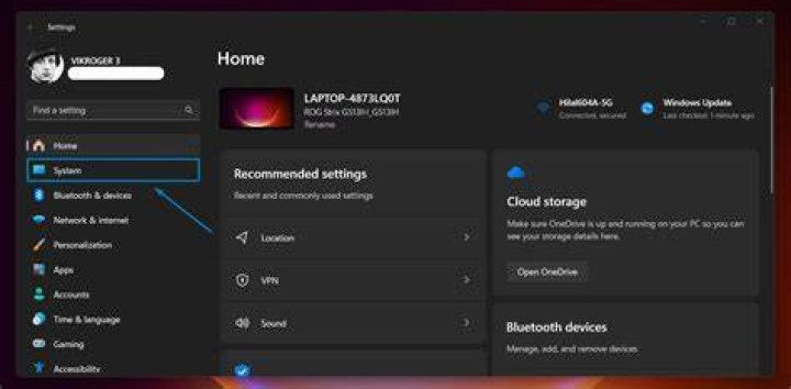xps settings