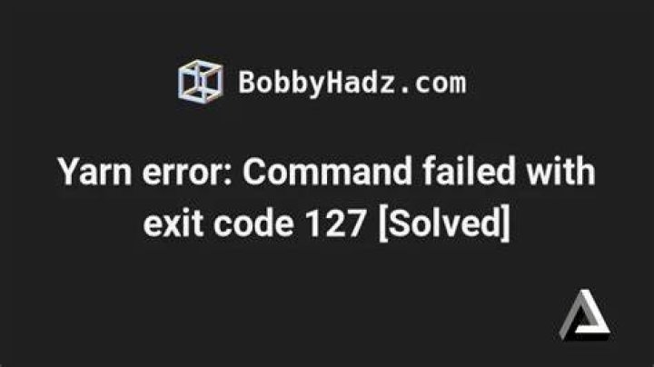 Yarn install Fails with exit code 127