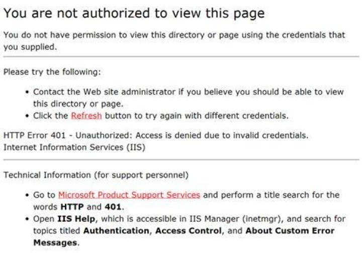 You are not authorized to use this service.