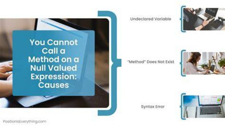 You cannot call a method on a null-valued expression