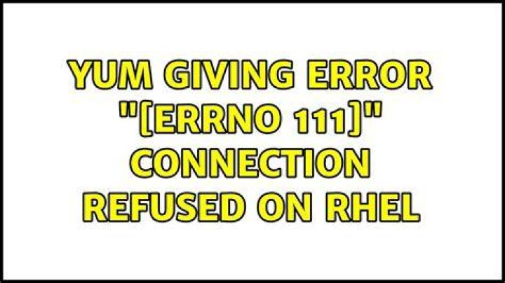 yum giving error 