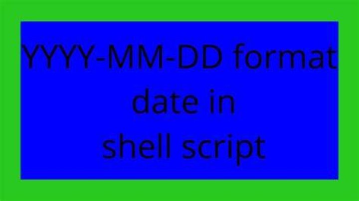 YYYY-MM-DD format date in shell script